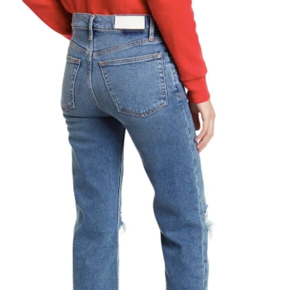 RE/DONE Originals High Waist Stovepipe Jeans - Picture 3 of 3